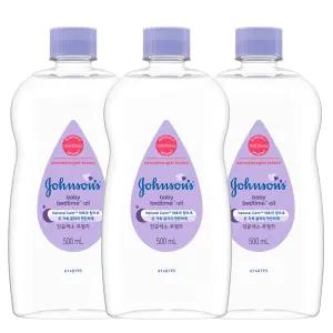 존슨즈베이비오일 존슨즈베드타임오일 500ml 3개