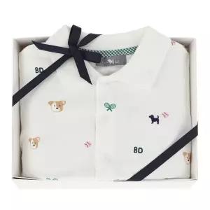 갤러리아 (백일,예쁜아기옷)IV)블루독피케반팔우주복A(46319-600-01)