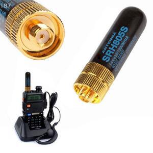 TK3107 2107용, Baofeng UV-5R 888S UV-82 무전기용 고이득 듀얼 밴드 안테나 UHF+VHF SRH805S SMA 암형 안