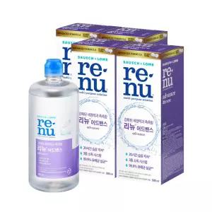 바슈롬 리뉴 어드밴스 500ml x 4개 소프트 렌즈 세척액
