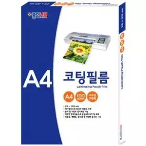 종이나라 코팅필름 코팅지 A4 100매 100micron