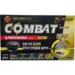 청소용품 바퀴벌레 컴배트 타게트형(큰.작은바퀴공용)1gx12개