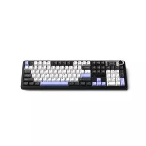 AULA F108Pro 유무선 아우라 독거미 LCD 기계식키보드 국내정품 오로라 블랙, 저소음 바다축