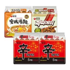 신라면 10봉 + 안성탕면 5봉 + 짜파게티 5봉e