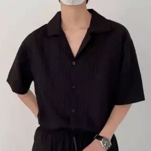 반팔 반팔셔츠 여름셔츠 오픈카라 남성 시원한셔츠