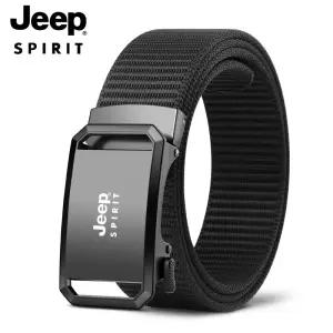 JEEP SPIRIT 남성 자동버클 벨트 캐주얼 비즈니스 웨빙 허리띠