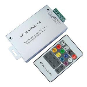 RF IR 원격 RGB LED 컨트롤러 DC 12V 24V 24A 공급 3528 5050 2835 SMD 스트립