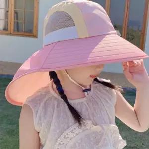 (다올)아동 물놀이 플랩캡 버킷햇 자외선차단 챙모자