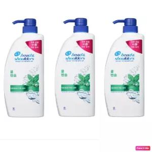 피앤지 헤드앤숄더 쿨멘솔 샴푸 850ml 3묶음