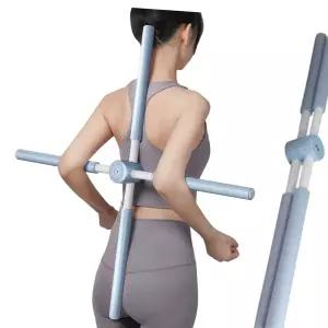 요가 십자봉 블루 자세교정 스트레칭 밸런스