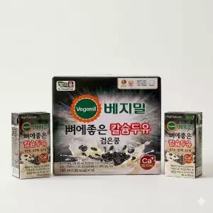 베지밀 뼈에좋은 칼슘 두유 검은콩 190ml x 72팩