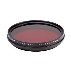 FOTGA 조절식 적외선 IR 필터 통과 530nm ~ 680nm  49-82mm