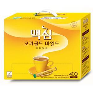맥심 모카골드 마일드 커피믹스 400T 황금비율 사무실 홈카페 디저트 대용량 12g 400개입