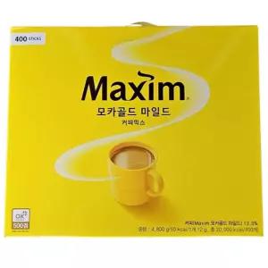 맥심 모카골드 마일드 커피믹스 스틱 400T 대용량 사무실 회사 탕비실 커피 (1srr)