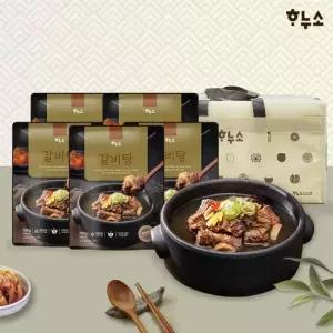 맛있는家 하누소 갈비탕 선물세트 700g x5팩)+고기소스