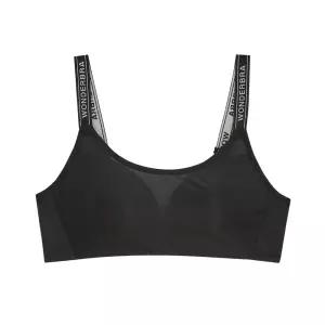 [Wonderbra] 스포츠 메쉬 노와이어 브라 블랙 WBWBR4N28T