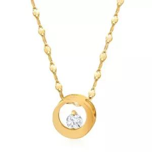 [니지쥬얼리] 14K GOLD 티어스 큐빅 목걸이