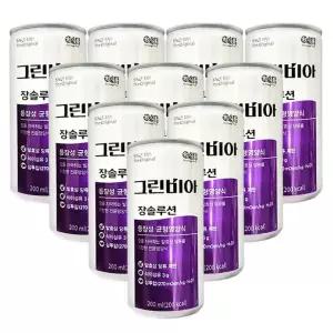 그린비아 부모님 노인선물 10캔 장솔루션 간편섭취 200ml 아침식사대용 x