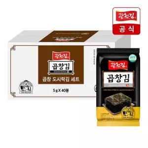 광천김 프리미엄 곱창김 도시락김 5g 40봉