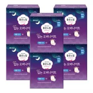 좋은느낌 입는 오버나이트, 대형, 8매, 6개