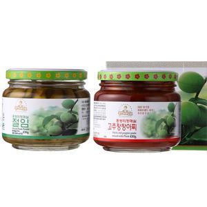 홍쌍리청매실 고추장장아찌 430g+청매실절임 430 묶음