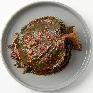 반찬단지 깻잎무침 4kg 양념깻잎 대용량 업소용 밑반찬 장아찌