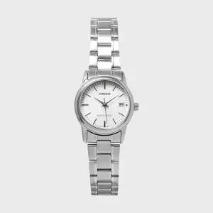 CASIO 카시오 LTP-V002D-7A 여성 메탈밴드 심플 손목시계