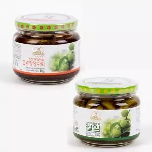 [홍쌍리] 청매실농원 고추장장아찌 430g + 매실절임 430g