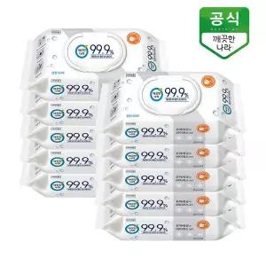 [깨끗한나라] 클린 손소독티슈 캡형 60매 x 10팩
