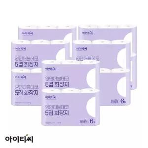 아이티씨 양면더블데코 5겹 화장지(20m) 6입X10팩(60롤)