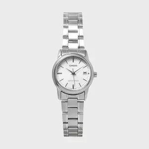 [카시오]CASIO 카시오 LTP-V002D-7A 여성 메탈밴드 심플 손목시계