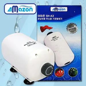 아마존 SH-A3 2.5W 고출력 무소음 2구 쌍기 다이얼 조절 에어 산소 발생 펌프 기포기