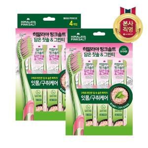 [엘지생활건강]히말라야 핑크솔트담은 칫솔4입 (그린티) x 2개
