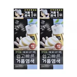 미쟝센 쉽고 빠른 거품염색 2N 흑색 2개팩