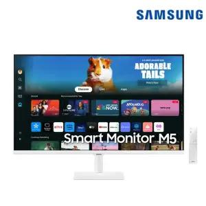 삼성전자 스마트모니터 M5 S32DM501 화이트 32인치모니터 80cm 81cm 스마트tv 넷플릭스 유튜브 OTT 미러링 LS32DM501EKXKR