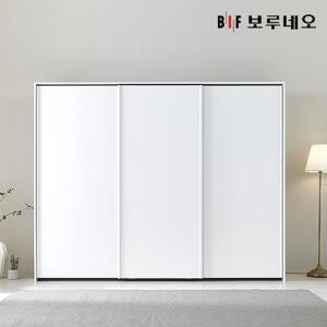 [보루네오]쥬피터 E0 슬라이딩 키큰 옷장 2400 수납형 (3도어 W2460)_수도권 무료/지방 차등 착불