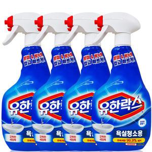 유한크로락스 유한락스 욕실청소용 600ml 4개