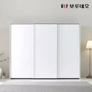 보루네오 쥬피터 E0 슬라이딩 키큰 옷장 2400 행거형 3도어 W2460)