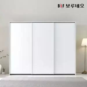 [보리보리/보루네오하우스]쥬피터 E0 슬라이딩 키큰 옷장 2400 수납형 (3도어 W2460)
