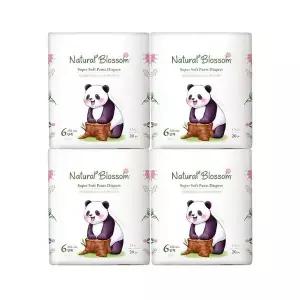 네추럴블라썸 슈퍼 소프트 비건기저귀 팬티 6단계(2XL) 20매x4팩