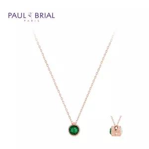 폴브리알 [SILVER] PYSN005S 탄생석 양면 목걸이 (5월 에메랄드)