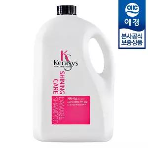 [애경][비밀] 케라시스 샤이닝 데미지 케어 샴푸/린스 4L x1개 +펌프