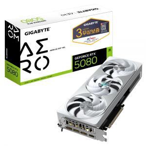 GIGABYTE 지포스 RTX 5080 AERO OC SFF D7 16GB 피씨디렉트ㅇMMㅇ