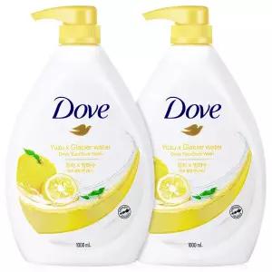도브 바디워시 대용량 바디클렌저 유자 1000ml 2개