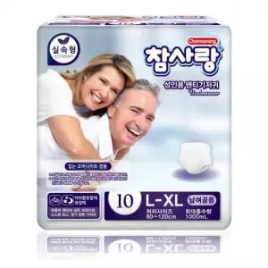 참사랑 팬티형 실속형 대형10px8팩/성인용기저귀/요실금