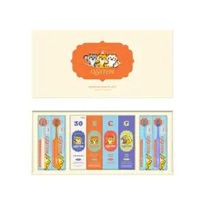 [오스템 와픽]오스템 덴탈 케어 선물 세트 (치약4+칫솔4)