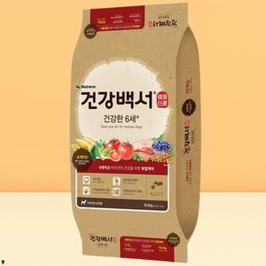건강백서 건강한 6세 강아지 애견 사료 10.2kg