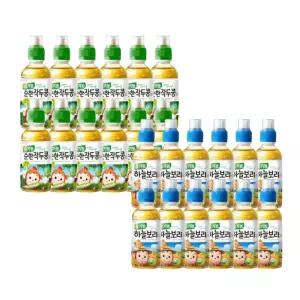 웅진 코코몽 유기농하늘보리12개+순한 작두콩차 12개 어린이음료 200ml 24개 나들이 소풍 디저트