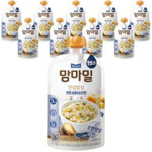 맘마밀 안심밥상 레토르트이유식 전복 모듬채소진밥 10개 140g