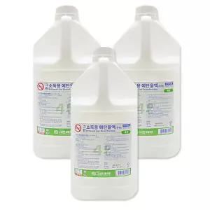 그린제약 에탄올 알콜83% 공간소독 4L x 3개